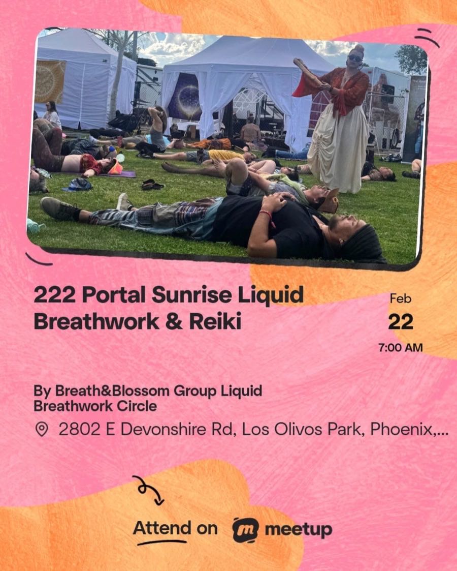 Kat leading a Breathwork session at a music festival