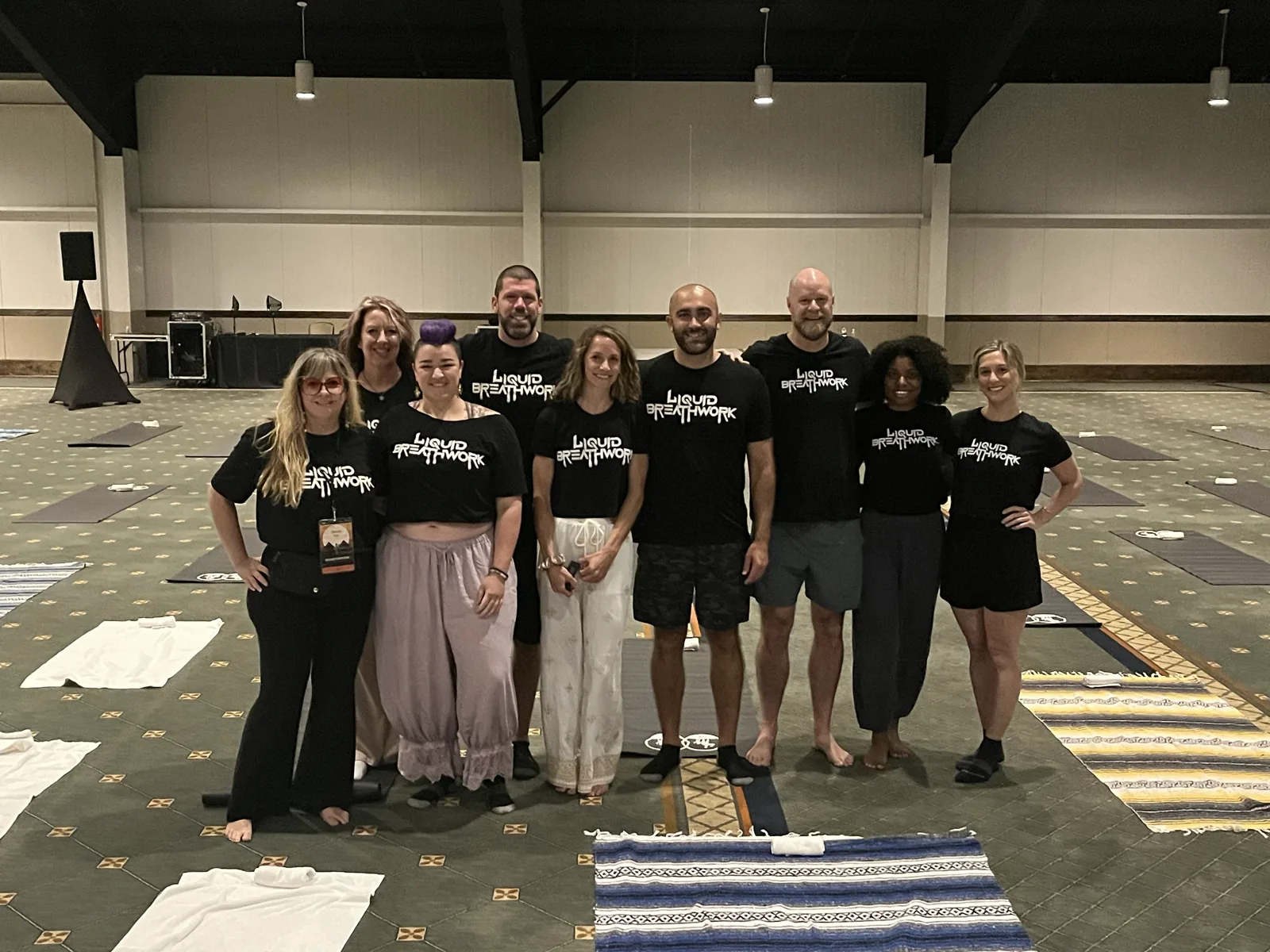 Liquid Breathwork graduates who co-facilitated at Fit Father Live 2026 in Phoenix