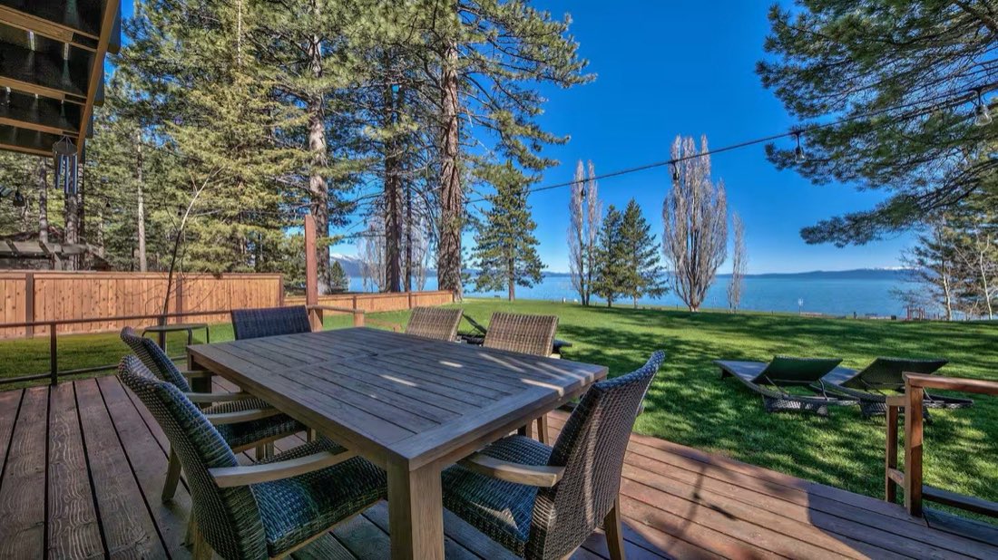 Lake Tahoe shoreline near the On Lakeview Lakefront Cabin Breathwork retreat venue, South Lake Tahoe California